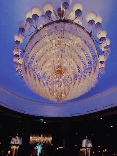 Chandelier in El San Juan Hotel