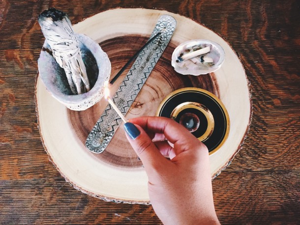 Create an Altar at Home Using Incense, Sage & Palo Santo